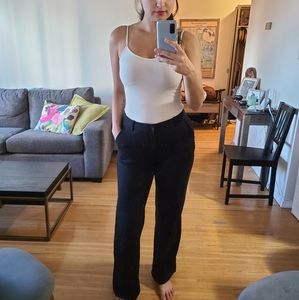 GAP Mid-Rise Wide Leg Black Pants